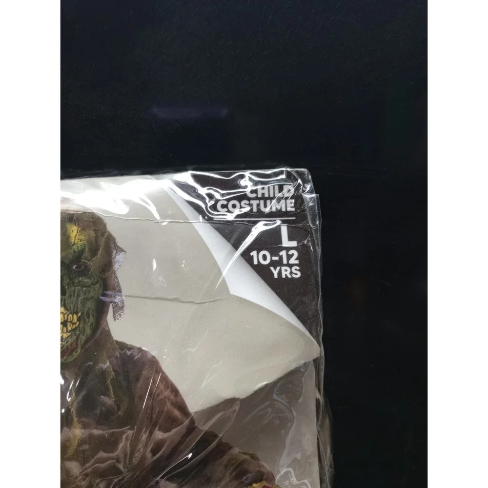 Kids Zombie Costume Spooktacular Creations Size L 10-12 Halloween Hood‎ Mask...